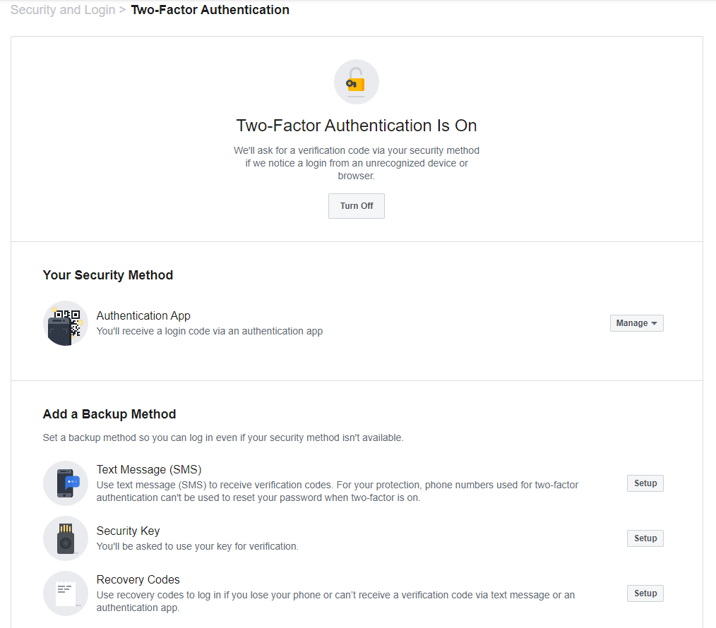 Facebook: Here's How to Turn On Two-Factor Authentication